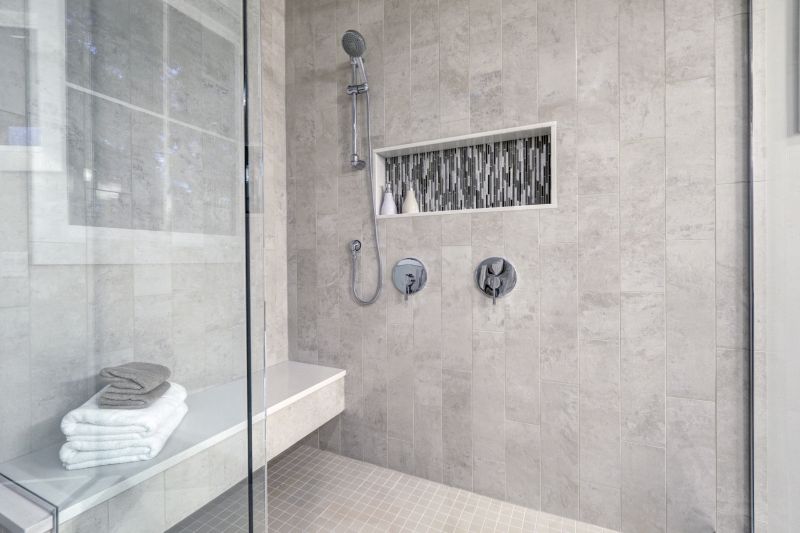 Shower with Built-in Niche and Seating
